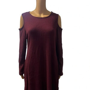 COPY - Kristin Nicole Women’s Long Sleeve Burgundy Dress
